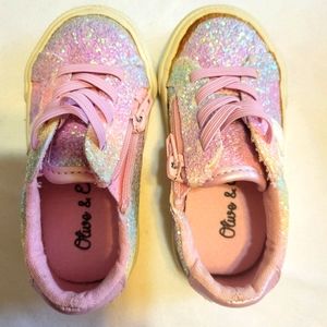 Olive & Edie Pink Glitter Shoes